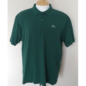 Men's Lacoste Size FR 6 US XL Dark Green Polo Shirt great condition!